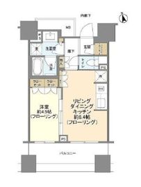 ガーデングラス御茶ノ水 6階 間取り図