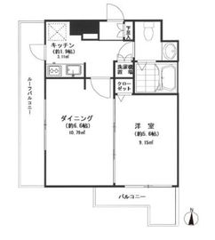 セレーネ自由が丘 501 間取り図