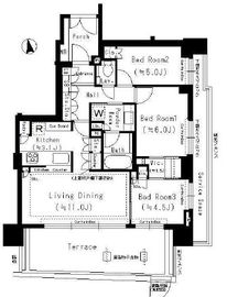 パークホームズ大井町ベルヴェデーレ 1階 間取り図