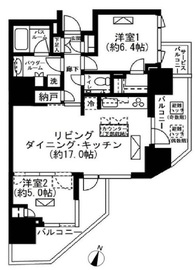 プレミスト白金 16階 間取り図