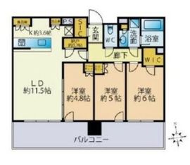 シティタワーズ東京ベイ 28階 間取り図