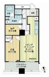 ザ・スカイクルーズタワー 16階 間取り図