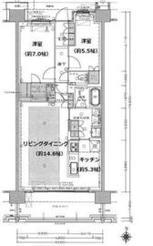プラウドシティ吉祥寺 8階 間取り図