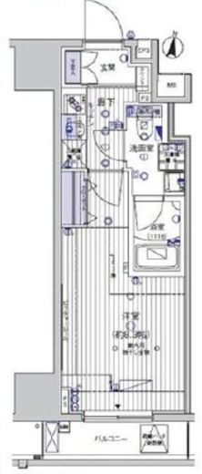 ヴァレッシア上野North CityⅡ 6階 間取り図