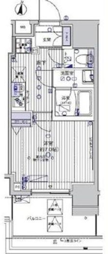 ヴァレッシア上野North CityⅡ 9階 間取り図