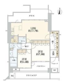 ディアナコート成城翠邸 2階 間取り図