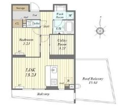B CITY ART RESIDENCE KITAZAWA 4階 間取り図