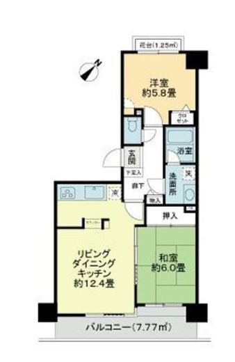 高輪パークホームズ 9階 間取り図