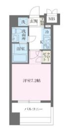 パシフィックレジデンス芝一丁目 1304 間取り図