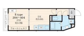 フォセット池田山 304 間取り図