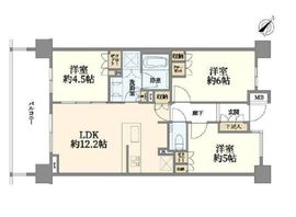 リストレジデンス用賀 4階 間取り図