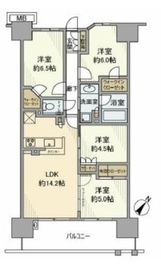 プレミスト東京王子 4階 間取り図