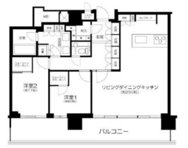 パークコート浜離宮ザ・タワー 35階 間取り図