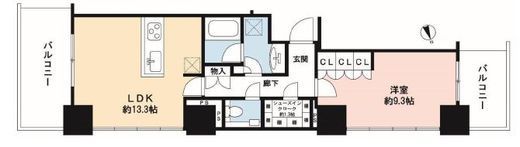 ローレルタワールネ浜松町 3階 間取り図