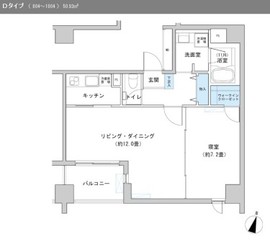 カッシア神田レジデンス 1004 間取り図