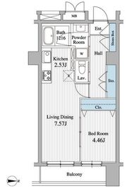 グランジュエ本所 714 間取り図