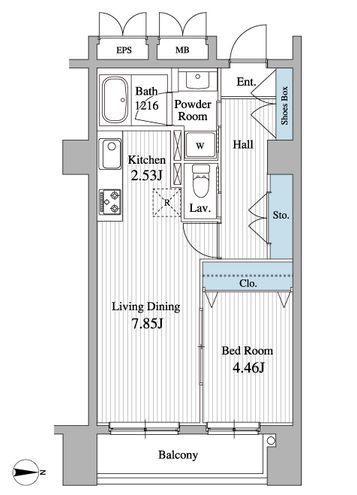 グランジュエ本所 713 間取り図