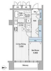 グランジュエ本所 713 間取り図