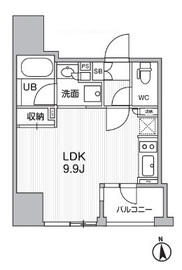 シーズンフラッツ新御徒町 1104 間取り図