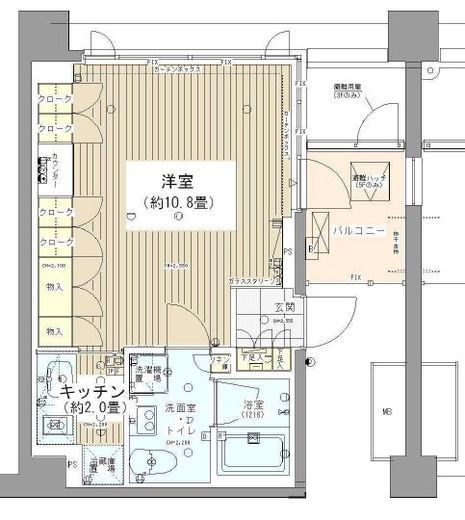 ガーデニエール砧レジデンス 338 間取り図