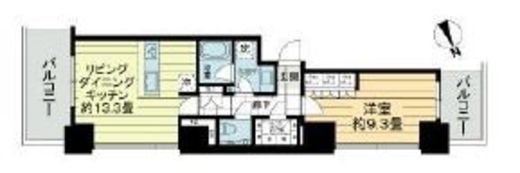 ローレルタワールネ浜松町 3階 間取り図