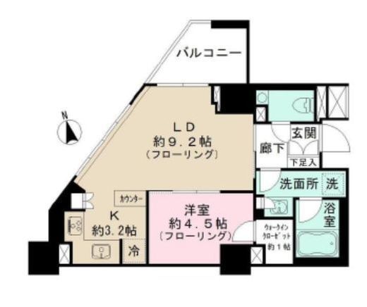 パークホームズ市谷薬王寺セントガレリア 11階 間取り図