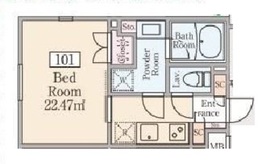 Reve Residence 早稲田 (レーヴレジデンス早稲田) 101 間取り図
