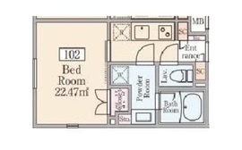Reve Residence 早稲田 (レーヴレジデンス早稲田) 102 間取り図