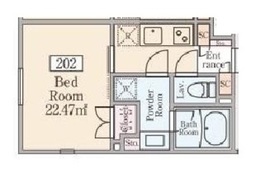 Reve Residence 早稲田 (レーヴレジデンス早稲田) 202 間取り図
