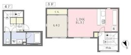 Reve Residence 早稲田 (レーヴレジデンス早稲田) 404 間取り図