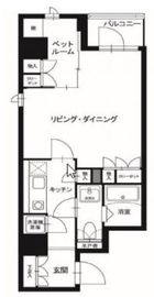 レックスガーデン神楽坂北町 3階 間取り図