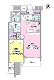 スカイズタワー＆ガーデン 43階 間取り図