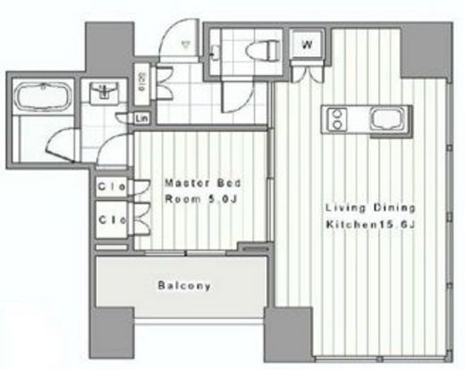 THE ROPPONGI TOKYO CLUB RESIDENCE 17階 間取り図