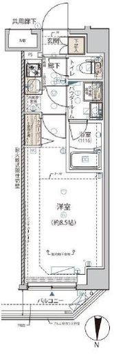 アルコバレーノ錦糸町 3階 間取り図