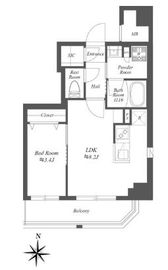 グランジット菊川 702 間取り図