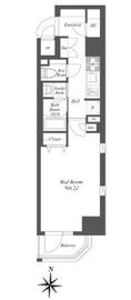 グランジット菊川 403 間取り図