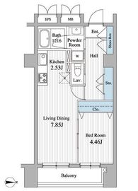 グランジュエ本所 613 間取り図