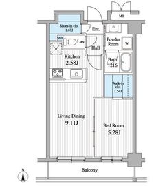 グランジュエ本所 503 間取り図