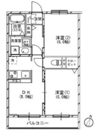 パークヴィレッジ阿佐ヶ谷 C103 間取り図