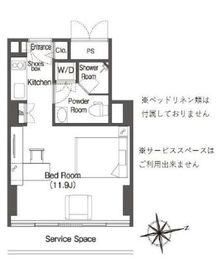 ウエリスアーバン品川タワー 1905 間取り図