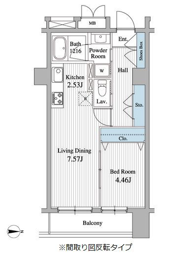グランジュエ本所 515 間取り図