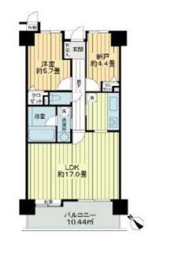 ライオンズシティ赤羽 6階 間取り図