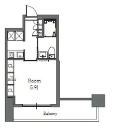 Totsu Residence Shiba (東通レジデンス芝) 110 間取り図