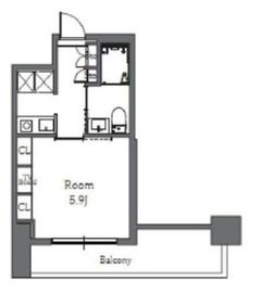 Totsu Residence Shiba (東通レジデンス芝) 110 間取り図