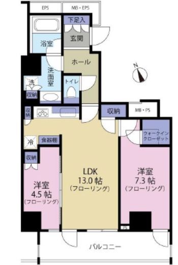 サンウッド吉祥寺フラッツ 4階 間取り図