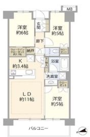プラネスーペリア石神井公園 6階 間取り図