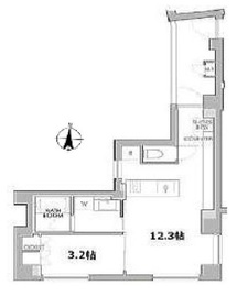 エスセナーリオ牛込柳町 401 間取り図