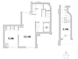 エスセナーリオ牛込柳町 102 間取り図