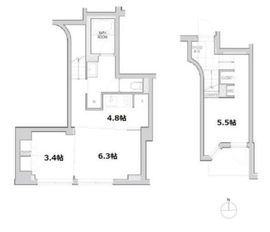 エスセナーリオ牛込柳町 103 間取り図