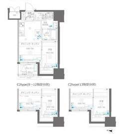 ZOOM大島 8階 間取り図